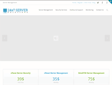 Tablet Screenshot of 24x7serversolutions.com
